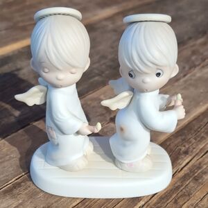 Precious Moments 1982 Holy Smokes Adorable Angel Figurines